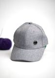 Grey Button Premium Cap