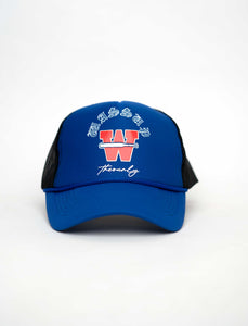 Blue W Net Cap