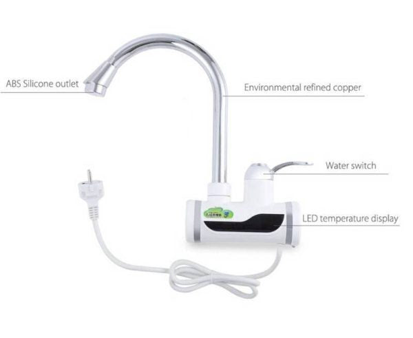 Electric Hot Water Heater Faucet Kitchen Instant Heating