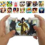 2PCS PUBG Metal Trigger + 2 Pairs PUBG Mobile Finger Sleeve  L1 R1 For Mobile Phone