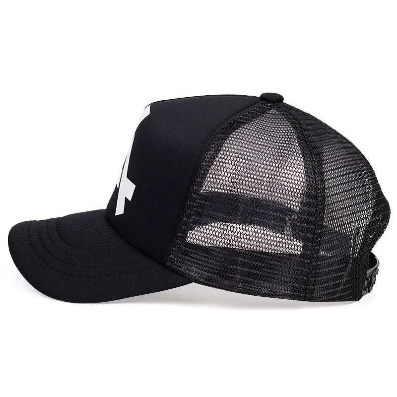 HASH-MART Black A Net Cap