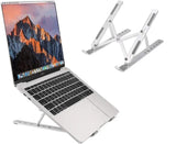HashMart Metal Body Folding Laptop Stand – Adjustable Ergonomic Laptop Holder