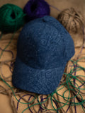 Navy blue textured Cap