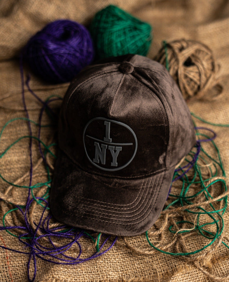 Brown NY Suede Cap