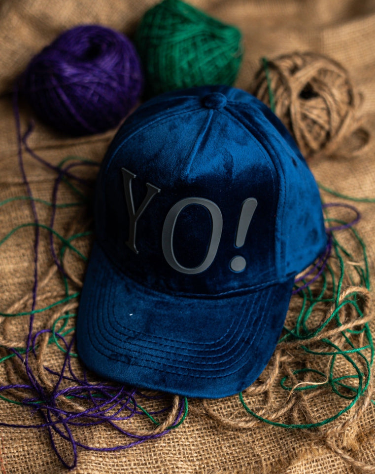 YO blue Suede Cap