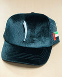 Blue One suede cap