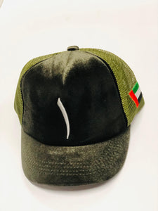 Green One suede cap
