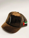 Brown One suede cap