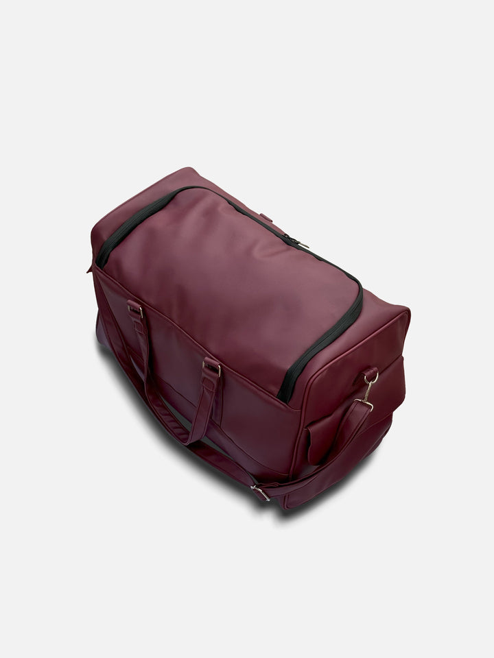 Premium Leather Duffle - The Organized Travel Bag