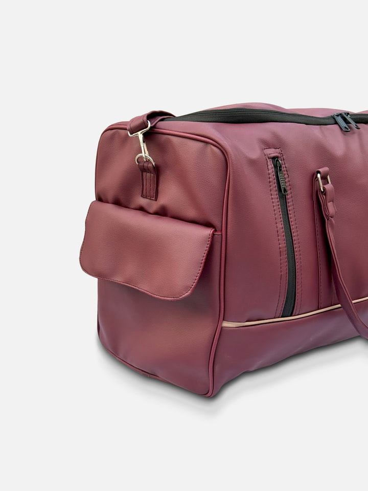 Premium Leather Duffle - The Organized Travel Bag