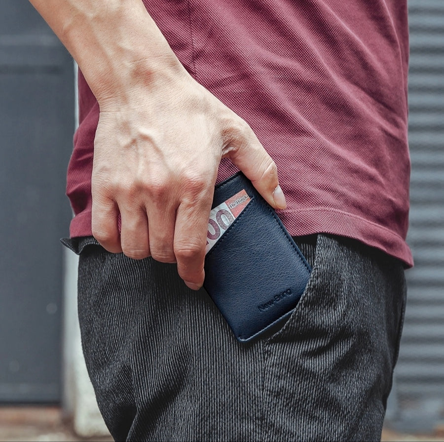 NewBring Slim Business PU Leather Wallet Card Holder