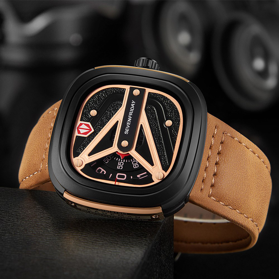 SEVENFRIDAYY Leather Strap Seven Friday Edition Wrist Watch