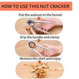 2 Pcs Green Aluminium Nut Cracker Set