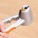 2 Pcs Green Aluminium Nut Cracker Set