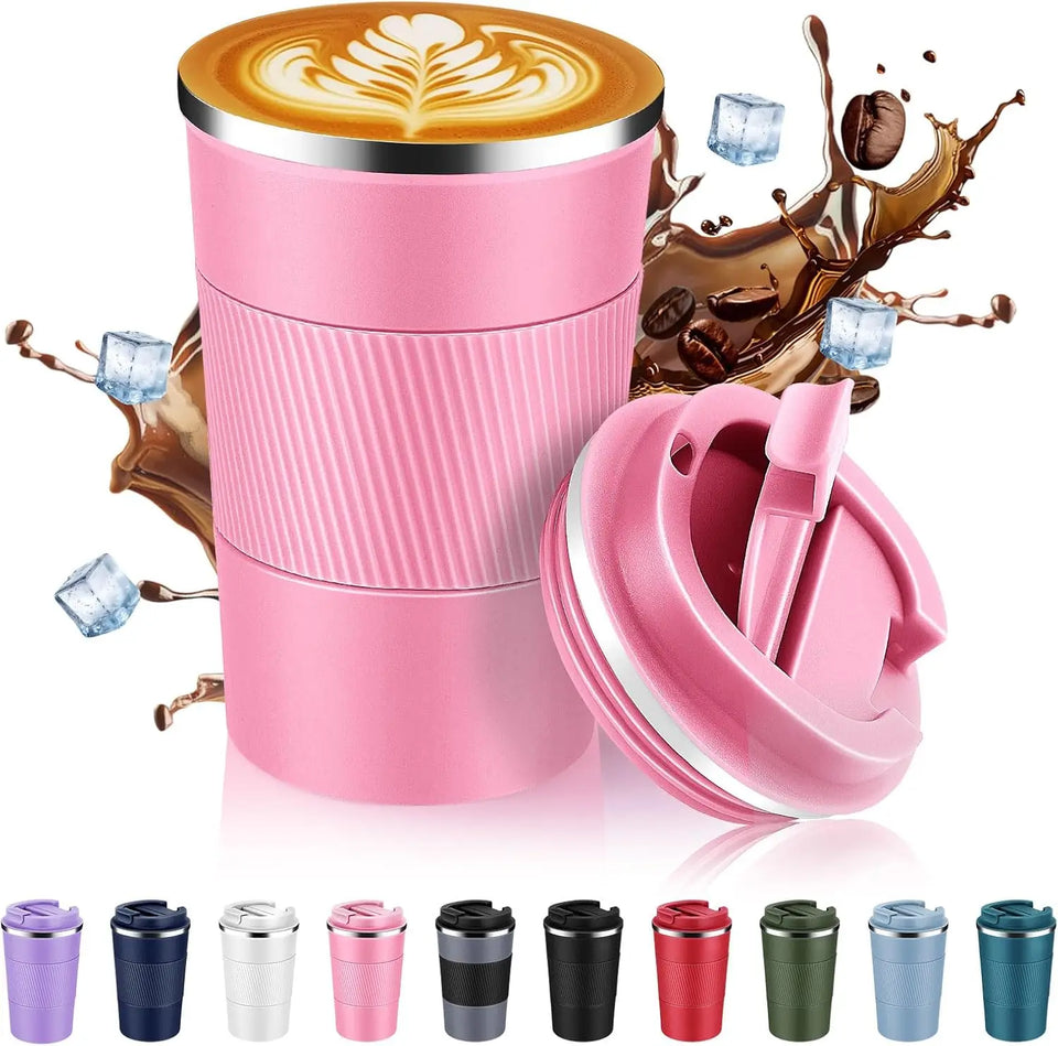 Hashmart Stainless Steel Coffee Mug with lid