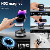 K007 Vacuum Suction Magnetic Bracket – 360° Adjustable Magnetic Phone Holder | Strong Suction Cup | Universal Car & Desk Mount