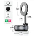 K007 Vacuum Suction Magnetic Bracket – 360° Adjustable Magnetic Phone Holder | Strong Suction Cup | Universal Car & Desk Mount