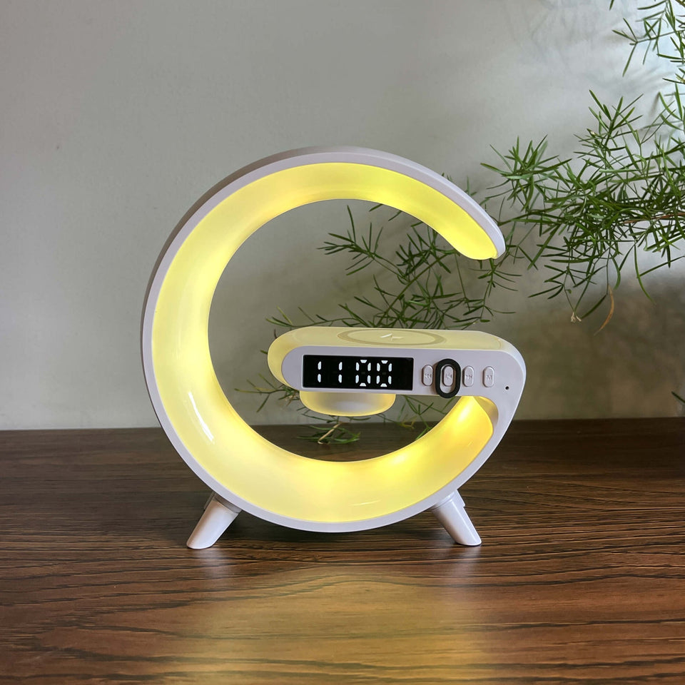 Fast Wireless Charging with 15W G & O Lamp Bluetooth Speaker & Alarm Clock