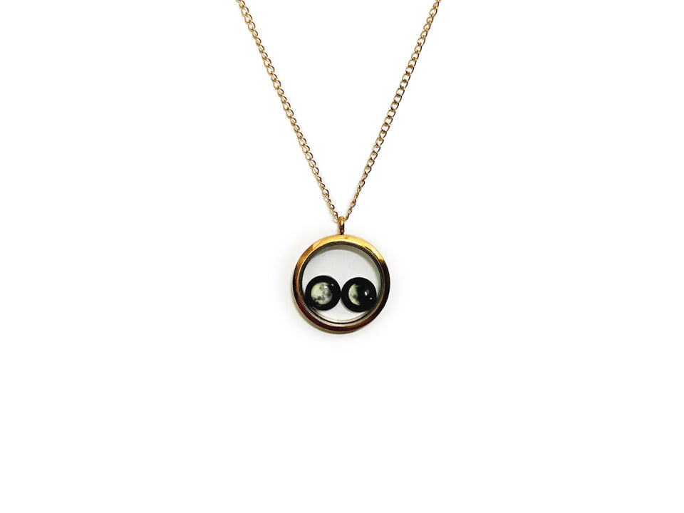 Birthmoon Premium Twin Necklace (Gold)