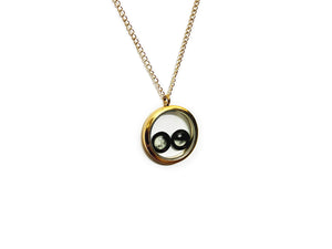 Birthmoon Premium Twin Necklace (Gold)