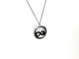 Birthmoon Premium Twin Necklace (Silver)