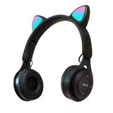 Cat Ear Wireless Headphones Bluetooth 5.0 Large Capacity Cute Cartoon Earphones