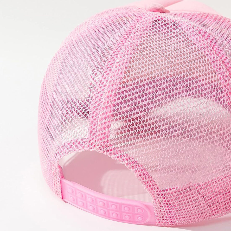 Pink Net Cap