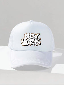 New York White Net Cap