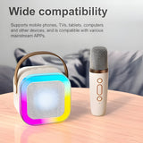 Wireless Mic & Portable Bluetooth speaker with Led Light