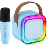 Wireless Mic & Portable Bluetooth speaker with Led Light