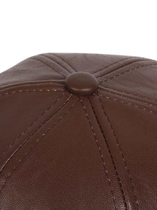 Light Brown Leather Premium Cap