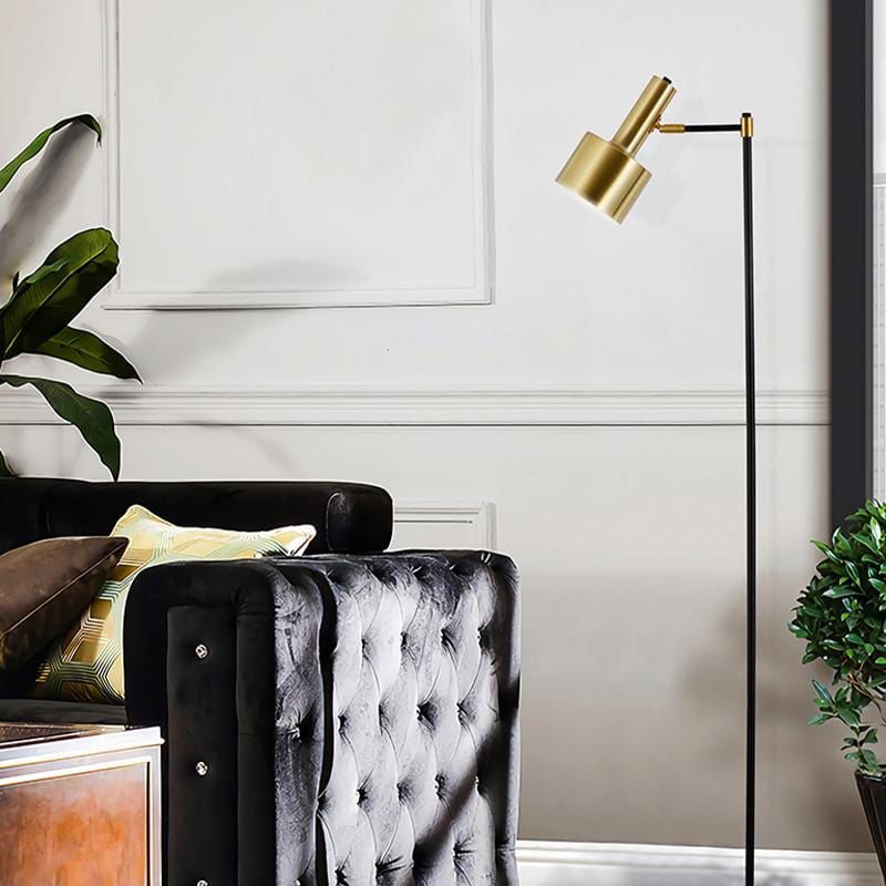 HASH-MART Nova Brass Golden Minimalist Floor Lamp