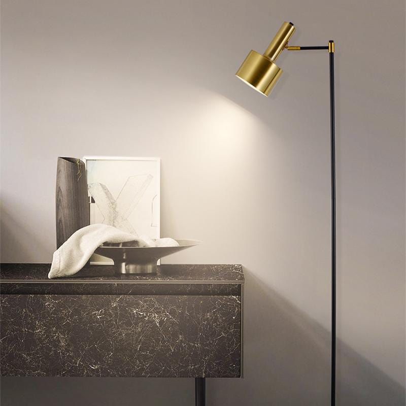 HASH-MART Nova Brass Golden Minimalist Floor Lamp