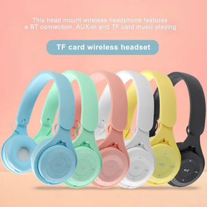YO8 Wireless Bluetooth Headset, Headband Headphone Wireless Headphones HiFi Stereo