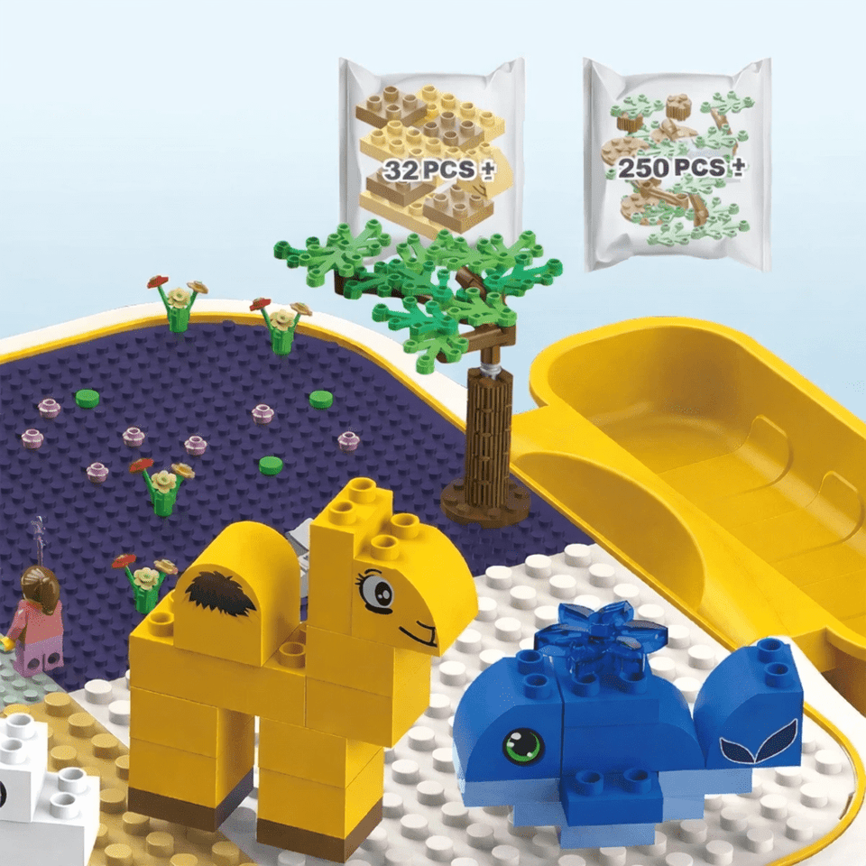 🎨 Activity Blocks Table with Chair – 2-in-1 Creative Play Station