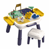 🎨 Activity Blocks Table with Chair – 2-in-1 Creative Play Station