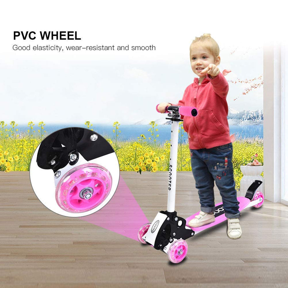Adjustable 4W Kids Scooty 4W – Stable& Perfect for Beginner Riders