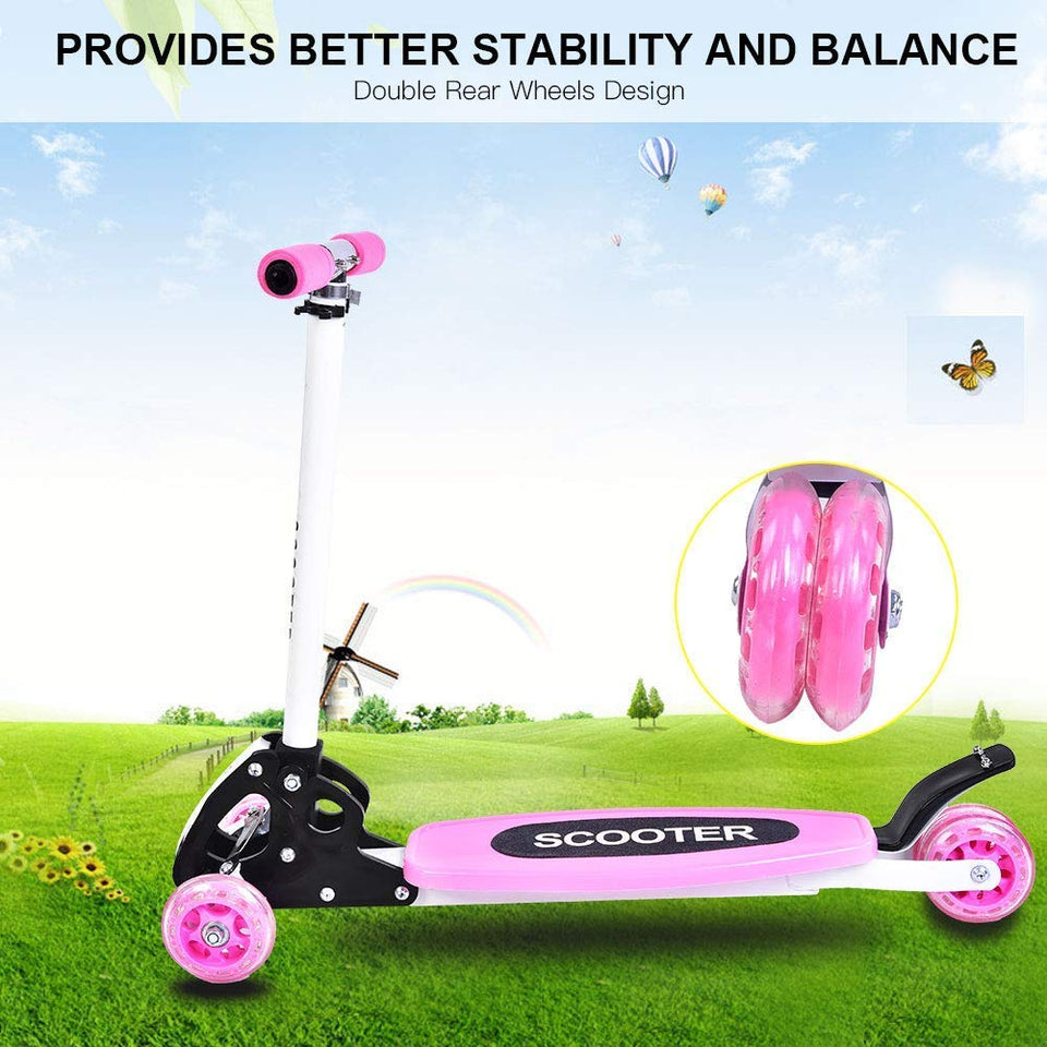 Adjustable 4W Kids Scooty 4W – Stable& Perfect for Beginner Riders