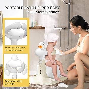 Cute Duck Shaped Adjustable Height Baby Bath Stand