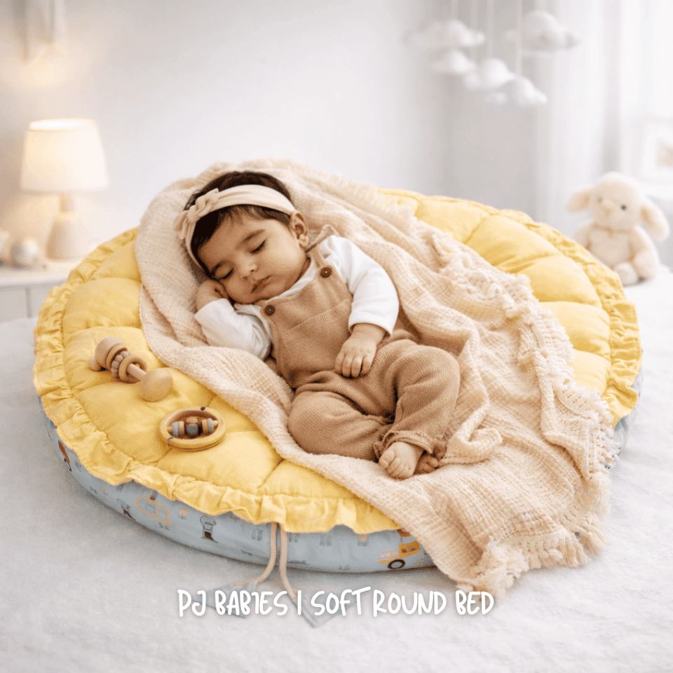 Adventure Cars Reversible Baby Round Cot & Play Mat