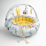 Adventure Cars Reversible Baby Round Cot & Play Mat