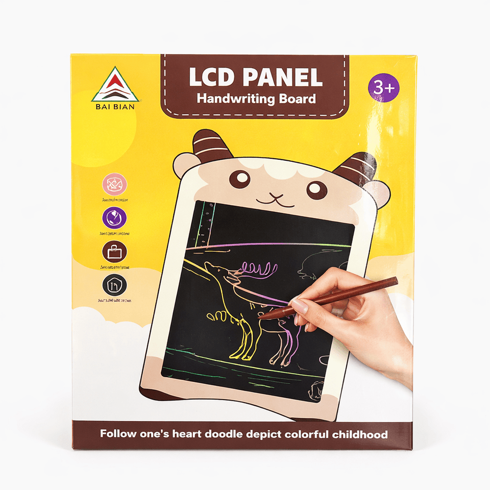 Animal LCD Writing & Drawing Board – Colorful Creativity Pad