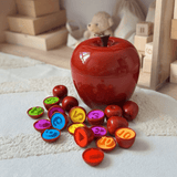 Apple Shape Sorting & Matching Toy – 4-in-1 Educational Learning Game