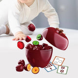 Apple Shape Sorting & Matching Toy – 4-in-1 Educational Learning Game
