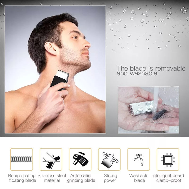 Yandou Rechargeable Mini Hair Trimmer for Men