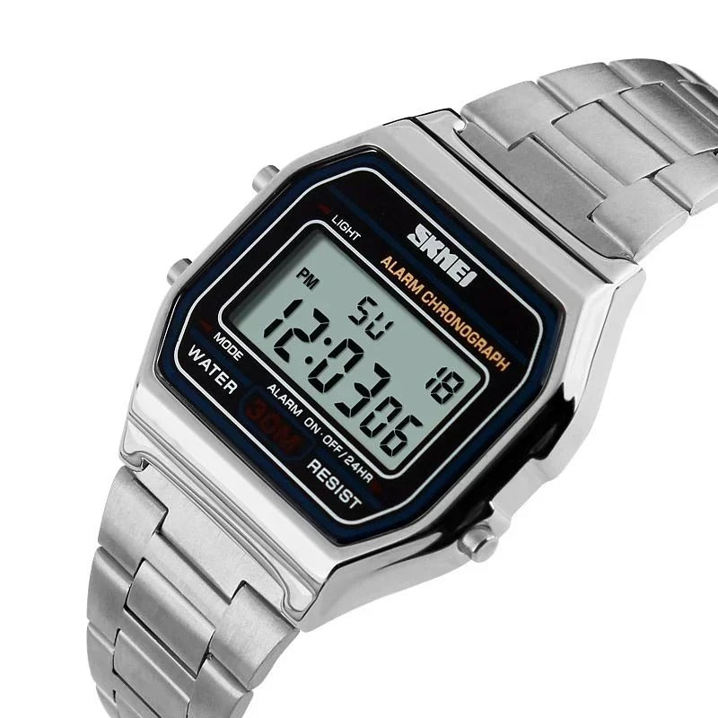 Skmei Top Brand Luxury Stainless Steel Chrono Sport Watch