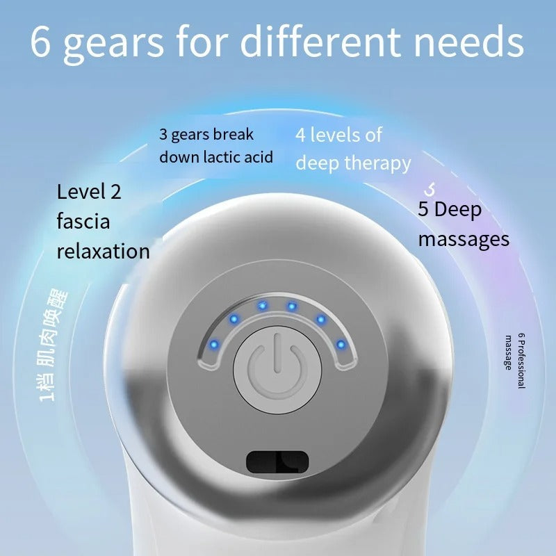 Multi functional home mini 3-head fascia gun for relaxing muscles neck membrane gun electric impact fitness equipment massager