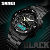 SKMEI Waterproof Stainless Steel Chronograph Watch