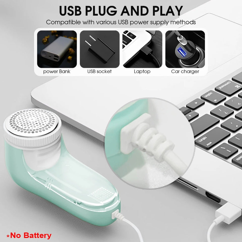 Lint Remover, Automatic Fabric Shaver for Clothes, Bedding, Carpets, Sofas - Effective Ball & Fuzz Removal, Household Cleaning Tool