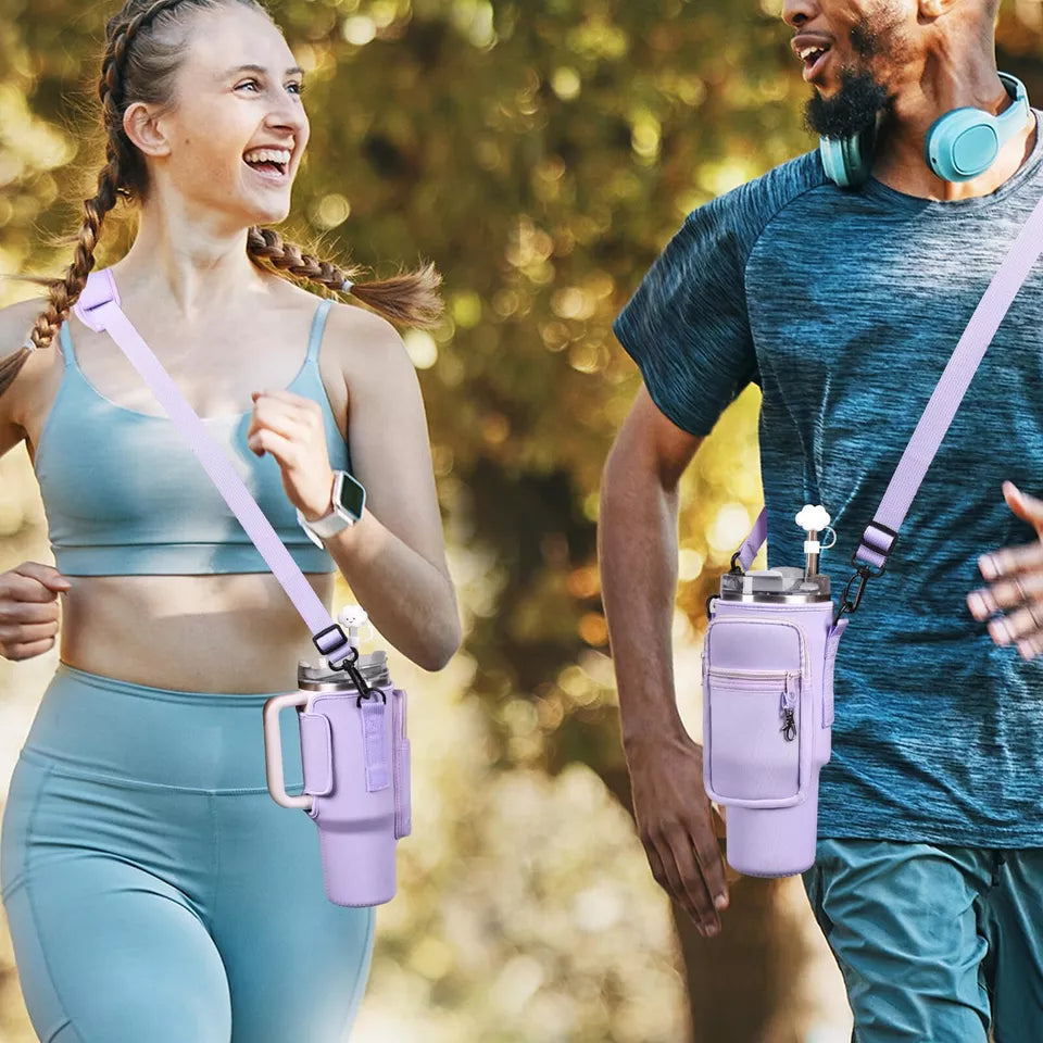 Stanley 40oz Tumbler Carrier  – Adjustable Strap & Phone Pocket